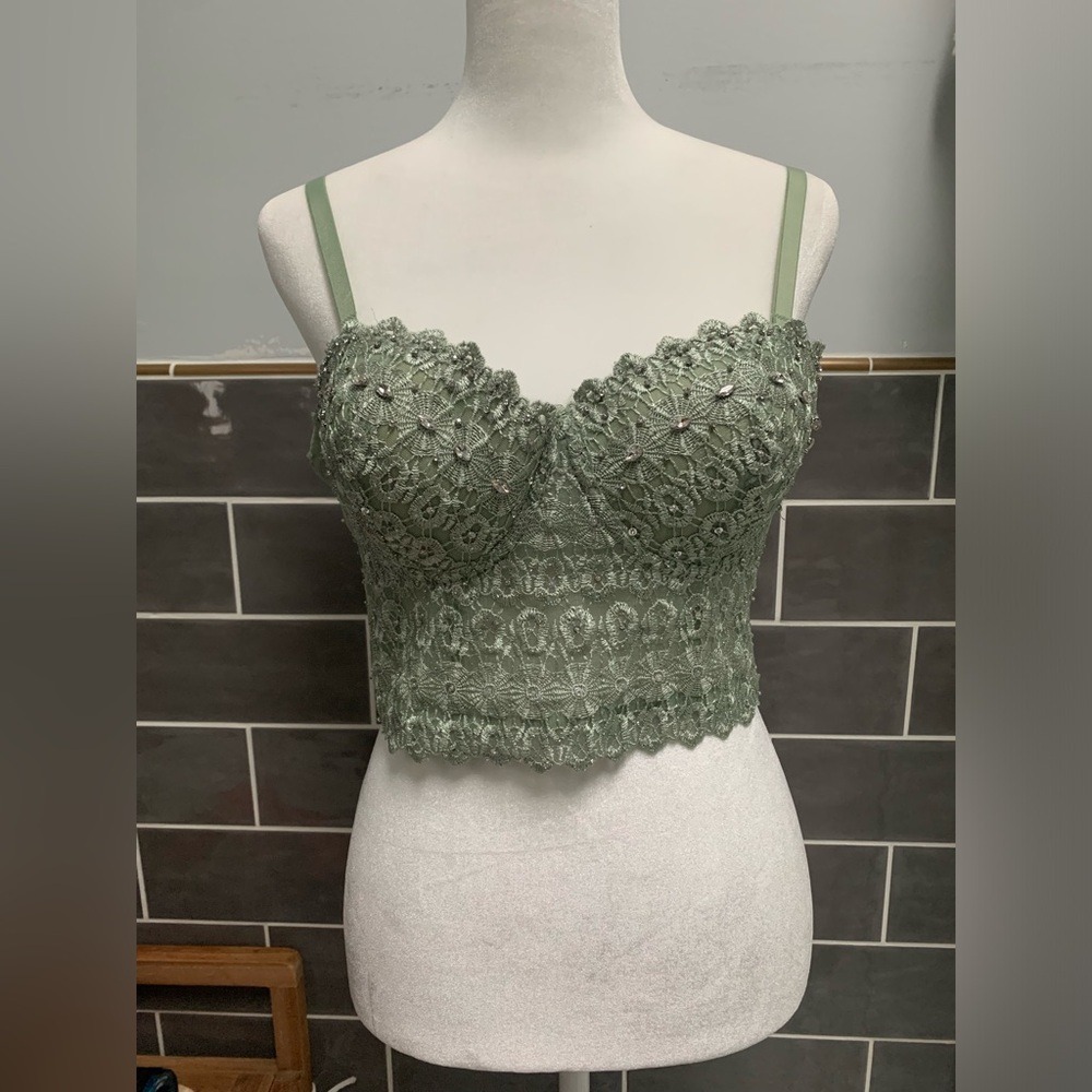 Windsor Rhinestone Beaded Bustier - Picture 5 of 7